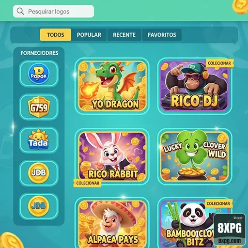 8xpg - app exclusivo - Interface do App